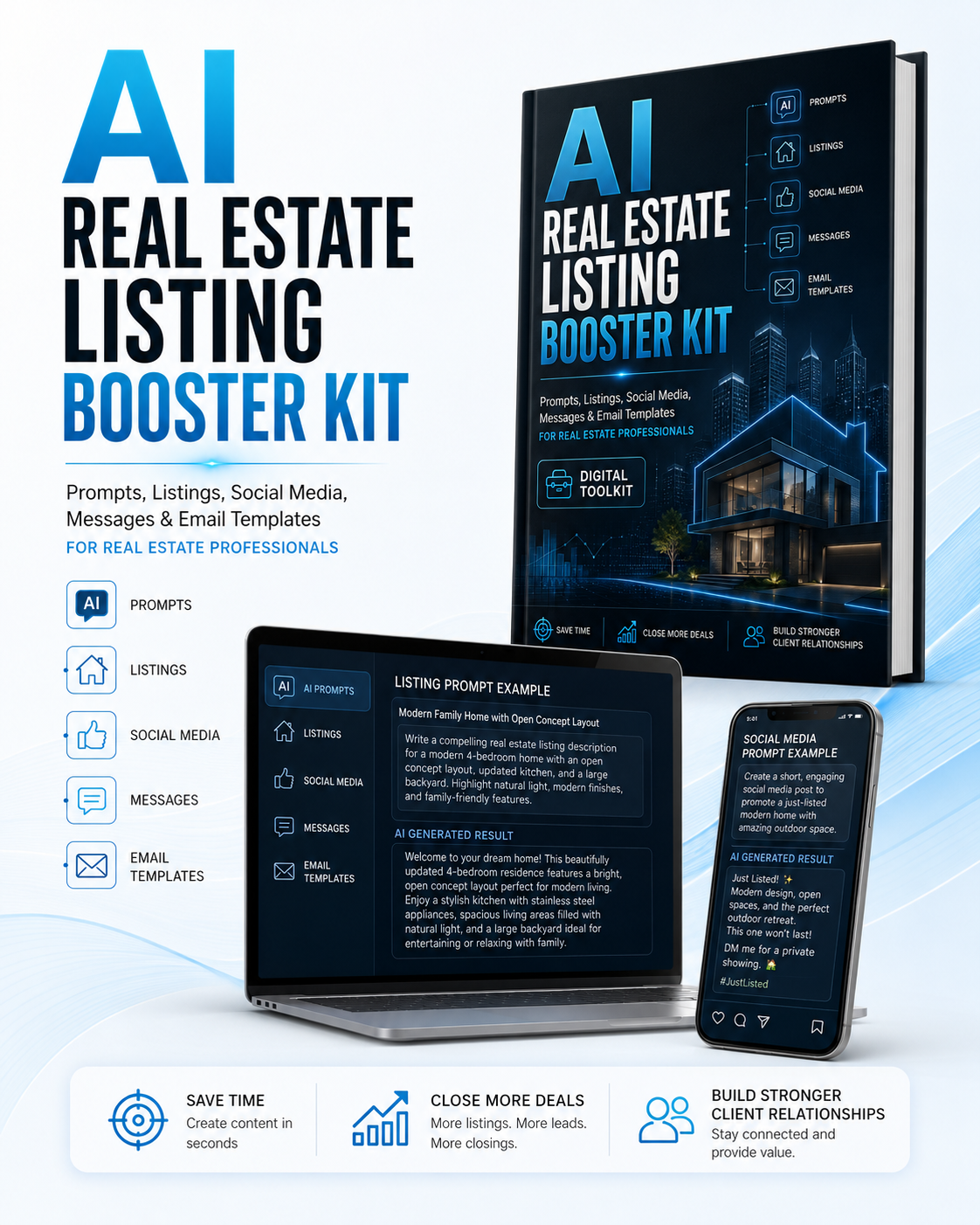 AI Real Estate Listing Booster Kit Mockup