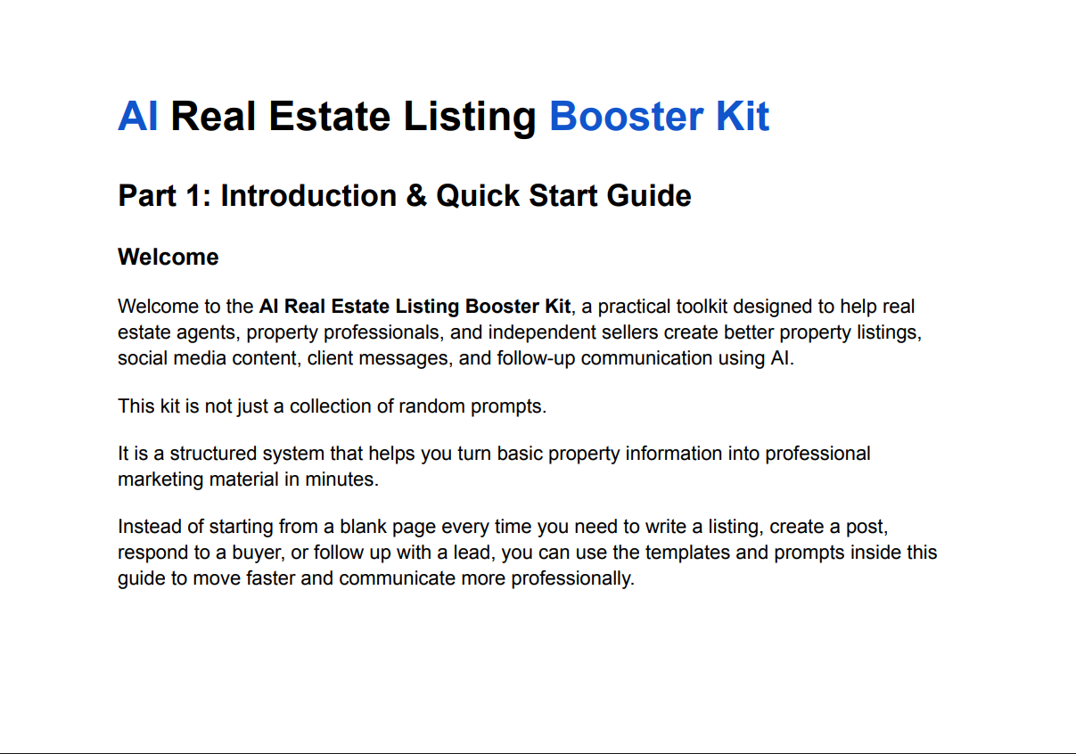Preview page: Introduction and Quick Start Guide